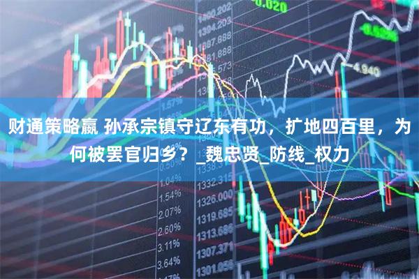 财通策略嬴 孙承宗镇守辽东有功，扩地四百里，为何被罢官归乡？_魏忠贤_防线_权力