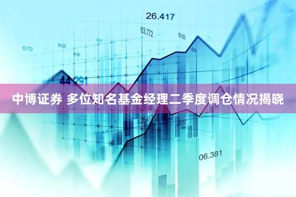 中博证券 多位知名基金经理二季度调仓情况揭晓